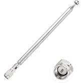 Bingfu 6-Section SMA Male Telescopic Antenna Compatible with RTL-SDR Blog V3 Dongles, HackRF One, Nooelec RTL-SDR v5 Radio Communication Antenna