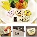 MoJyetli DIY Sushi Tool, 3Pcs Smile Face Laver Seaweed Nori Punch Embossing Device Rice Ball Onigiri Mould