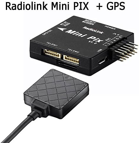 Radiolink Pixhawk Mini PIX Flight Control M8N SE100 GPS Vibration Damping by Software Atitude Hold for RC Racer Drone Multicopter Quadcopter (Mini PIX with GPS)