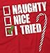 Naughty Humor Christmas Funny Shirts Gift Ideas Ladies T-Shirt