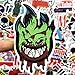 100PCS Popular Logo Brand Stickers Water Bottle Sticker Laptop Computer Bedroom Wardrobe Car Skateboard Motorcycle Bicycle Mobile Phone Luggage Guitar DIY Decal (Popular Logo 100)