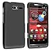 Black Hard Case Snap On Rubberized Cover For Motorola XT907 / RAZR M