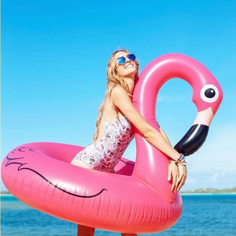 Pool Inflatable Flamingo Kids Flamingo Inflatable Pool Float With Drink Holder Rubber Ring For Adults For Pools Floats Toys Beach Party Holiday Essentials Decor Pink
