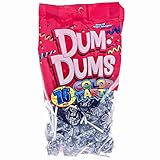 Black Dum Dums Color Party - Black Cherry Flavored - 75 Count Bag - 12.8 ounces - Includes Free How To Build a Candy Buffet Guide