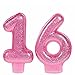 Amscan No. 16 Glitter Candle | Sweet Sixteen Collection | Birthday