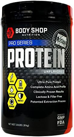 Body Shop Nutrition - Ultra Pure 100% Native Whey Pro Series Protein Powder - Cleanest Protein Available - No Carb - Unflavored - 2lbs