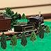 Bememo 33 Pieces Model Trees 1.18 - 6.29 inch/ 3 - 16 cm Mixed Model Tree Train Trees Railroad Scenery Diorama Tree Architecture Trees for DIY Scenery Landscape, Natural Green