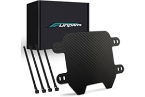 Funparts Carbon Fiber Number License Plate for Sur Ron Surron LBX Talaria Sting MX3/R MX4 Talaria XXX E Ride Pro SS Segway X260 X160 Electric Dirt Bike Black