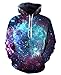 HelloTem Animal 3d Printed Big Pockets Drawstring Hoodie Sweatshirt