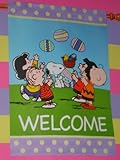 Peanuts Easter Welcome Large Spring Flag New Release
