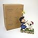Peanuts by Jim Shore Snoopy Kissing Lucy Mistletoe Stone Resin Figurine, 6.3”