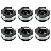 LBK 0.065" Spool for BLACK+DECKER String Trimmers ( Replacement Autofeed Spool) , compatible with BLACK+DECKER AF-100 , 6-Pack