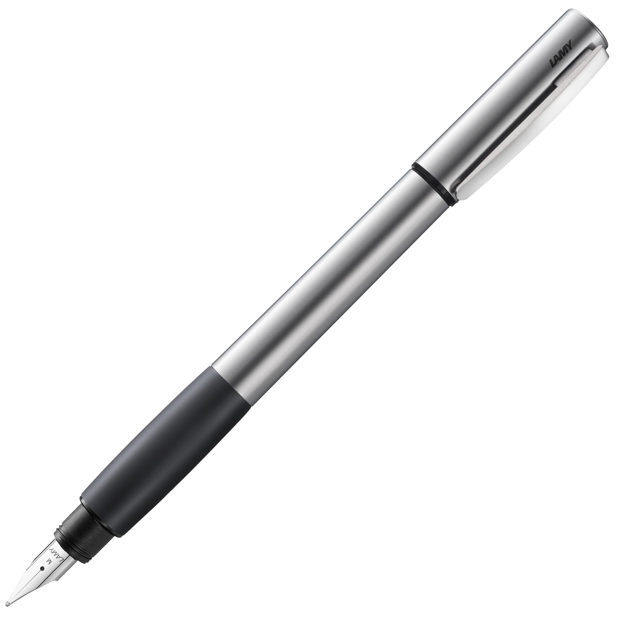 Lamy Accent 096 Fountain Pen - Aluminium Fountain Pen with Interchangeable Rubber Grip and Steel Nib - Nibs