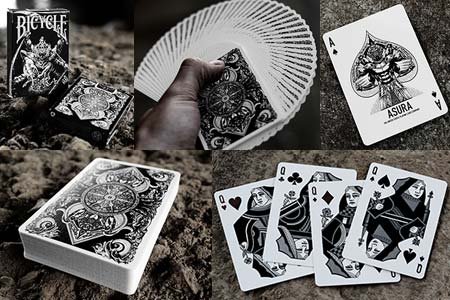 Bicycle Asura Deck (Black) by Card Experiment - Trick
