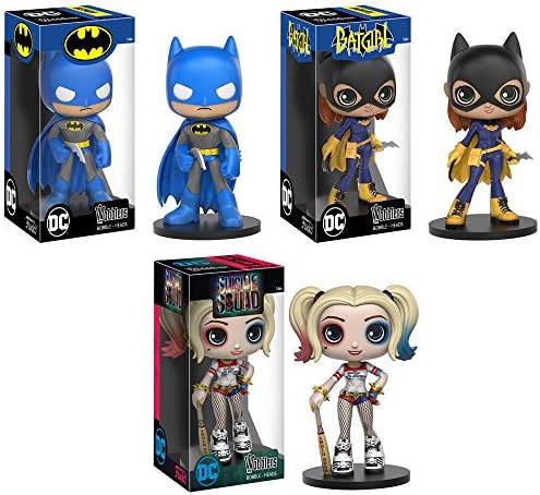 Funko Wacky Wobbler - DC Comics S2 - SET OF 3 (Batgirl, Batman &amp; Harley Quinn)