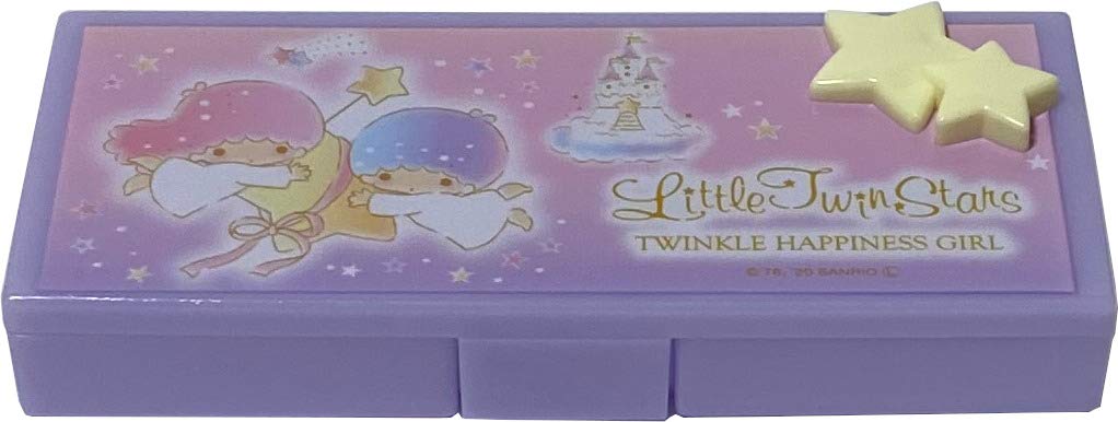 Sanrio Little Twin Stars Container Cosmetic Care Case Makeup Travel Cases (Happiness)