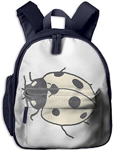 Children's Funny Gray Ladybug Cartoon Concise Art Book Bags/Packbags School Bag For Kids