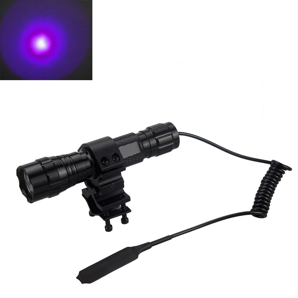 2000 Lumen CREE XM-L T6 Green/White/Red/Blue Light LED Flashlight Torch Tactical Pressure Switch Mount Hunting Rifle Gun light lamp