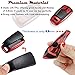 TurningMax Keyless Entry Remote Cases Smart Key Fob Cover with Keychain Full Protection Soft TPU Holder Shell for 3-Buttons Audi A4L TT A5 Q5L Q7 2016 2017 2018, etc – Red
