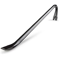 Edward Tools Gooseneck Wrecking Bar - Extra strength drop forged steel pry bar for easier demolition - Gooseneck for added ri