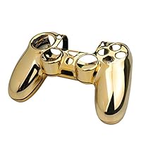 Tralntion Gold Plating Gaming Controller Shell Cover Gaming Controller Accessory for PS4