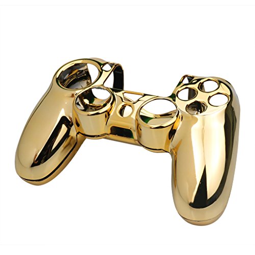 Tralntion Gold Plating Gaming Controller Shell Cover Gaming Controller Accessory for PS4
