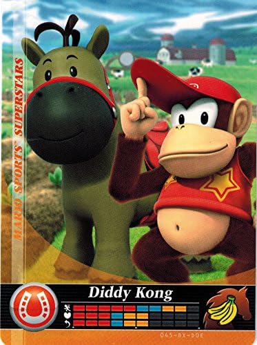 Nintendo Mario Sports SuperStars Amiibo Card Diddy Kong Horse Racing 045/090 USA Version