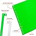 100 WristCo Neon Green Plastic Wristbands for Events – Extended Wear, Secure Snap Prevents Reuse – Premium-Grade Bracelets