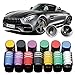 Car Tire Air Valve Caps- Auto Wheel Tyre Dust Stems Cover with Logo Emblem Waterproof Dust-Proof Universal fit for Cars, SUV, Truck, Motorcycles 4 Pieces