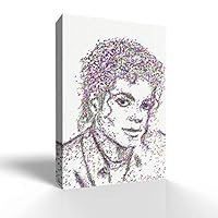Canvas Wall Art Celebrity Portrait Canvas Prints Home Artwork Decoration for Living Room,Bedroom - 12x18 inches