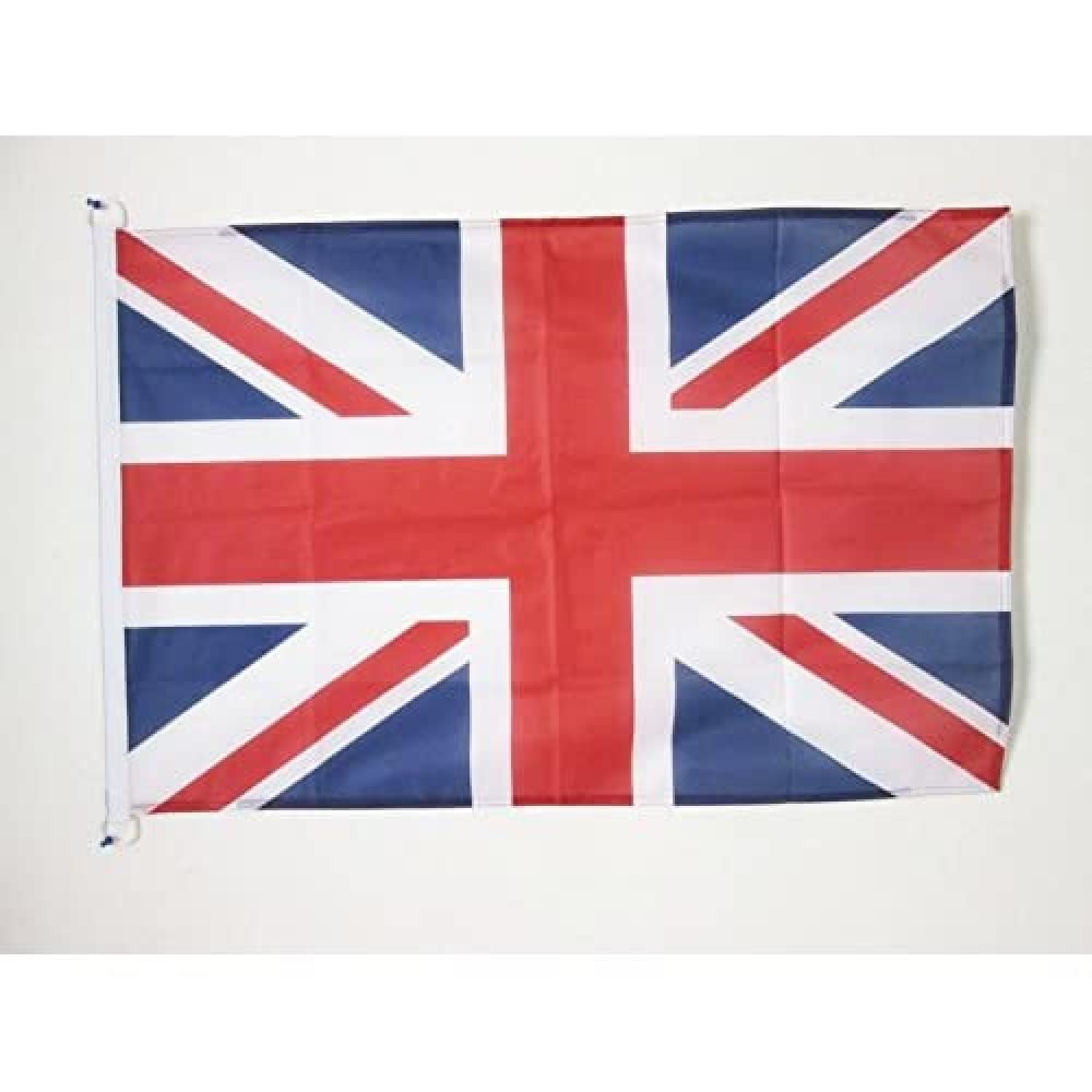 AZ FLAG - United Kingdom Flag - 2x3 Ft - For Outdoor - UK - British - England Banner Knitted Polyester with Two Plastic Rings - Fade Resistant - Vivid Colors - 2' x 3' Feet - 90x60 Cm