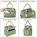 Insulated Cooler Leakproof Reusable Lunch Bag - Lunch Box Tote Bag with Adjustable Shoulder Strap for Women and man Multi-functional Large Capacity (Green)
