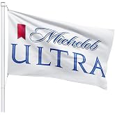 Dimike Michelob Ultra Flag White 3x5ft Banner