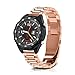 NotoCity Stainless Steel Metal 18mm Quick Release Watch Band for HUAWEI Watch/Whithings Activite/Steel/Pop Watch,GarminActive S,Replacement Watch Strap for Mens Womens Sport Watchbands-rose gold