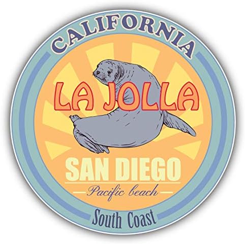 JJH Inc San Diego California USA South Coast Travel Vinyl Decal Sticker Waterproof Car Decal Bumper Sticker 5"
