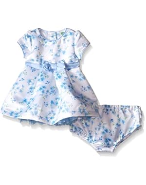 Baby Girls' Blue Floral Dress Set