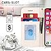 FYY for iPhone 8 Plus Case/iPhone 7 Plus Case, PU Leather Flip Wallet Phone Case with Card Holder Wrist Strap Kickstand Protective Cover for iPhone 7 Plus/8 Plus 5.5