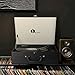 1byone Suit-case Style Turntable Wireless Streaming with Speaker, Vinyl to MP3 Recording, Belt Driven Vinyl Record Player, Black
