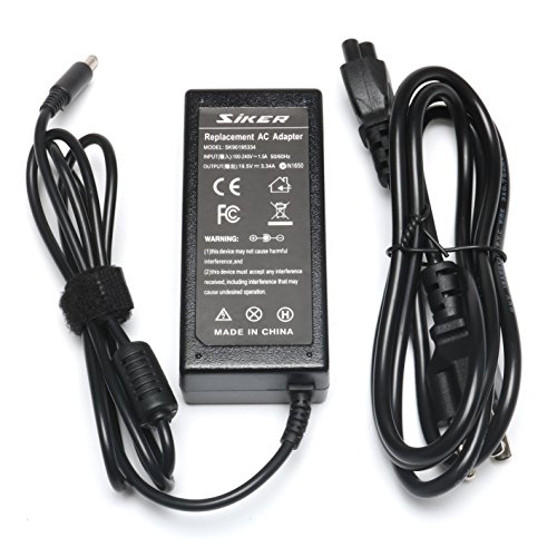 19.5V 3.34A 65W AC Power Adapter Charger for Dell Inspiron 11 3000 (3147) (3148) 13 7347 14 3458 i7347 i3458 Series; Dell P20T P20T002 with Size 4.5mm 3.0mm