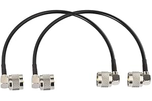 Superbat PL-259 Jumper Cable UHF (Pl259) Male to Male Low Loss Digital RG58 Coax Cable (12 Inch RG58) for HAM Radio CB Radio,Antenna Analyzer,Dummy Load,SWR Meter 2-Pack
