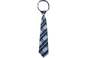 Mantieqingway School Ties for Boys/Kids, Pre-tied Adjustable Neckties Boys Tie for Graduation Uniforms Party Casual(Age 5-12)