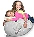 Jumbo Storage Bean Bag - Cover only - “Soft ’n Snuggly” Comfy Fabric Kids Love - Elephant - Store Stuffies, Extra Blankets & Pillows Too