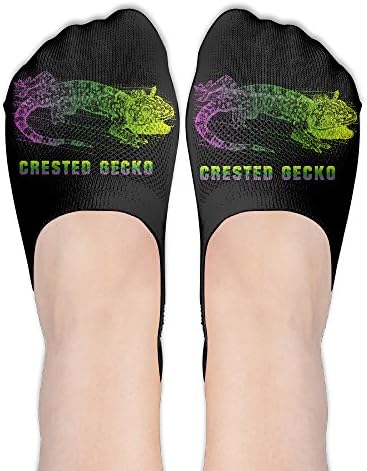 Crested Gecko Women's Thin Casual No-Show Non Slip Hidden Flat Boat Line Socks