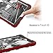 iPad Pro 10.5 Case, Dake 3-Layer Kickstand Defender Heavy Duty Shockproof Full-body Protective Case for Apple iPad Pro 10.5 inch 2017 Release Red