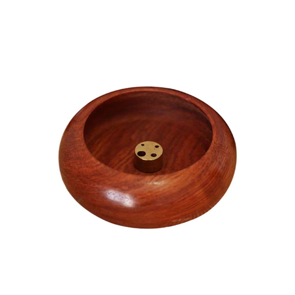 Wooden Incense Burner Bowl Incense Sticks Holder Ash Catchers for Home Office Club Yoga Teahouse