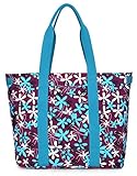 Crest Design Women handbag Tote Shoulder Bag for Laptops up to 17 inch (X-Large, Purple laurentia)