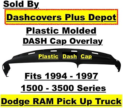 ABS Molded Dash Cap to FIT A 1994-1997 Dodge RAM P/U in Dark Grey