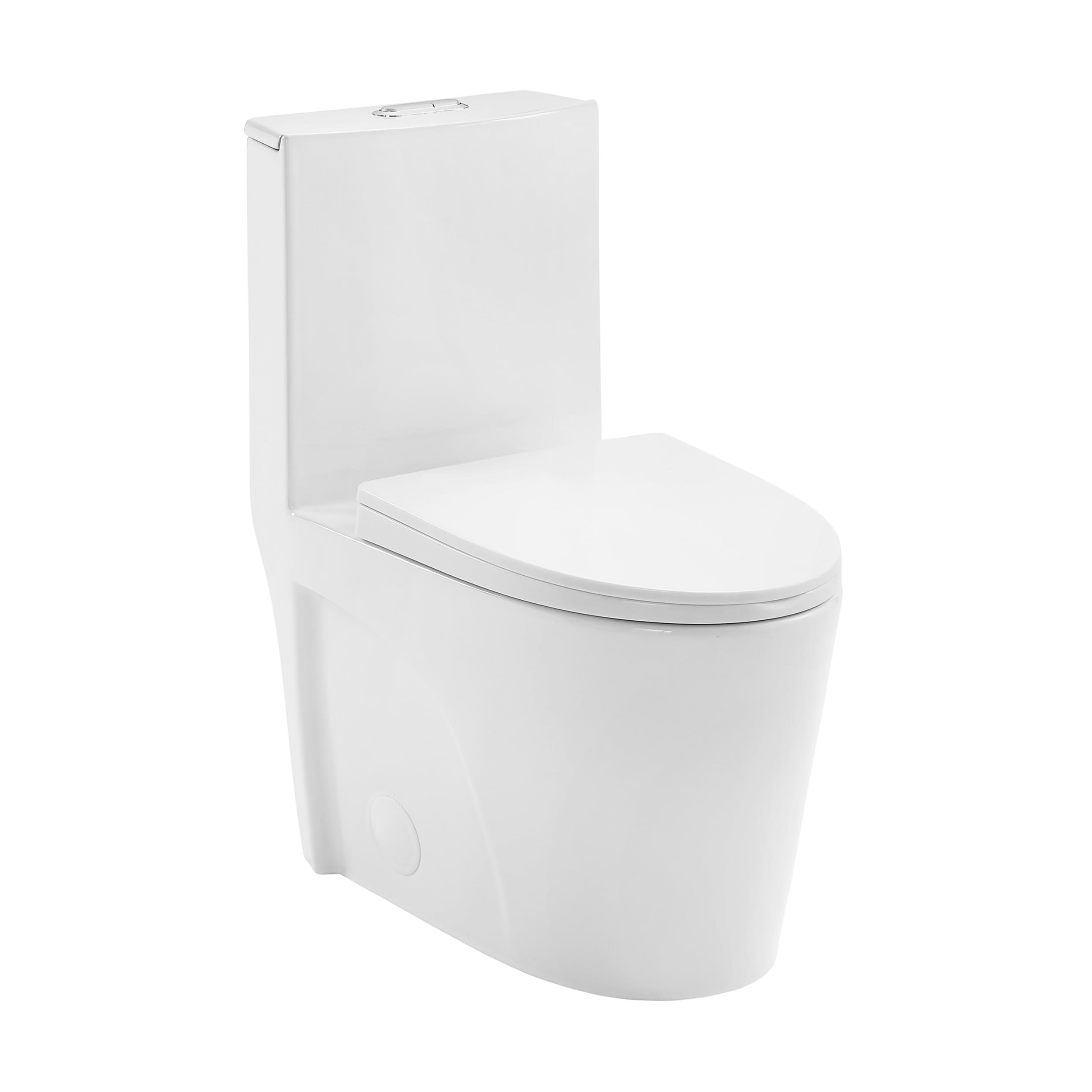 Photo 1 of Swiss Madison SM-1T254 St. Tropez One Piece Toilet Dual Tornado Flush 0.8/1.28 GPF with Soft Closing Seat, Comfort Height