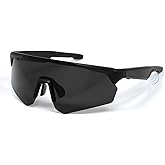 Jacuate Polarized Bluetooth Sunglasses for Men,Sport Smart Glasses for Women with Open Ear Music Speakers,Built-in Mic,UV Protection Running Baseball Sunglasses, Cycling Glasses(Black)