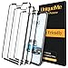 [3 Pack] UniqueMe for LG G8 Thinq Screen Protector [3D Full Coverage] Tempered Glass [Case Friendly] with Lifetime Replacement Warranty – Black